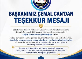 Başkanımız Cemal Can’dan Teşekkür Mesajı