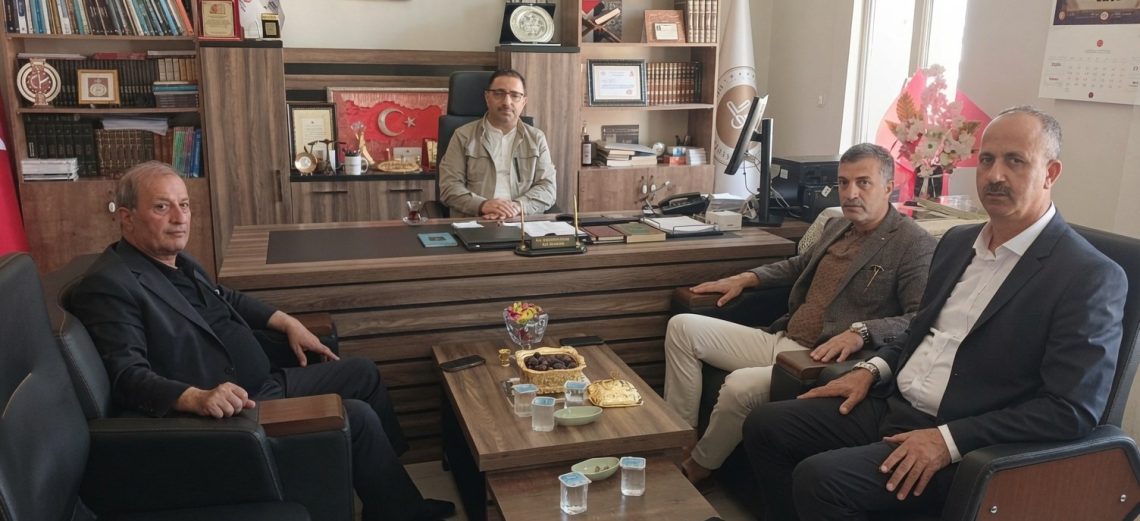 Başkanımız Cemal Can ve Başkan Vekilimiz Mustafa Osmanoğlu’ndan İlçe Müftümüze Hayırlı Olsun Ziyareti