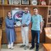 Filografi sanatçısı Neslihan Han ve eşi Başkanımız Cemal Can’a hayırlı olsun ziyaretinde bulundu.