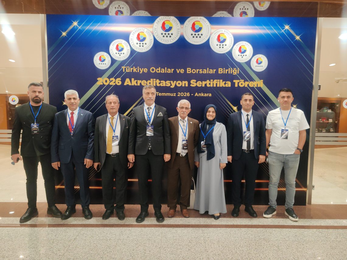 TOBB Akreditasyon Sertifika Töreni için Ankara’dayız