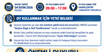 2026 YILI ODA ORGAN SEÇİMLERİ DUYURUSU
